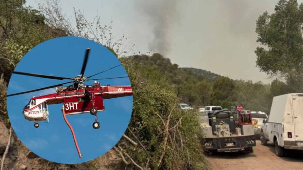 Helicóptero se estrella durante labores contra incendio forestal en Estados Unidos