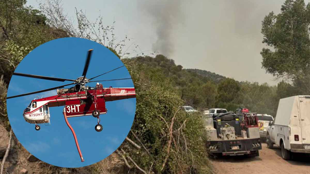 Helicóptero se estrella durante labores contra incendio forestal en Estados Unidos