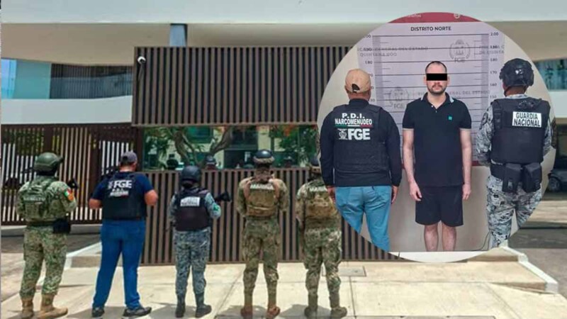 Detienen autoridades a presunto narcomenudista durante cateo en la SM 11 de Cancún