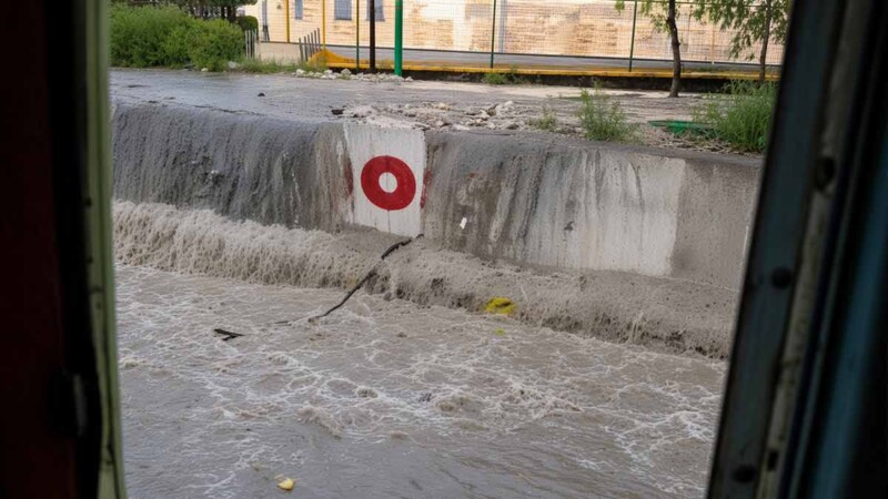 Intensas lluvias en la CDMX causan desbordamiento del río Magdalena