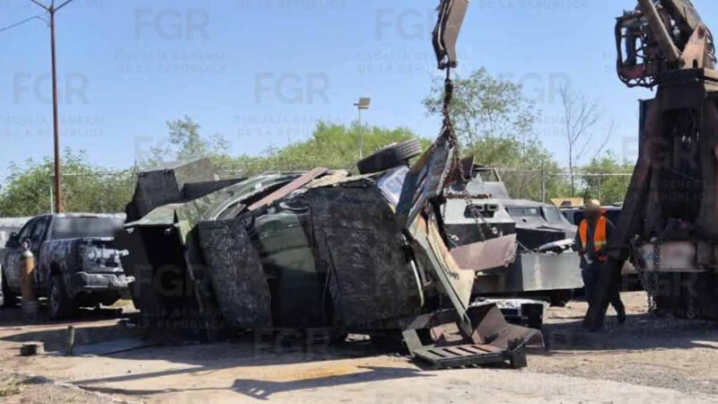De vehículos de combate a chatarra: destruyen 25 “Monstruos” en Tamaulipas