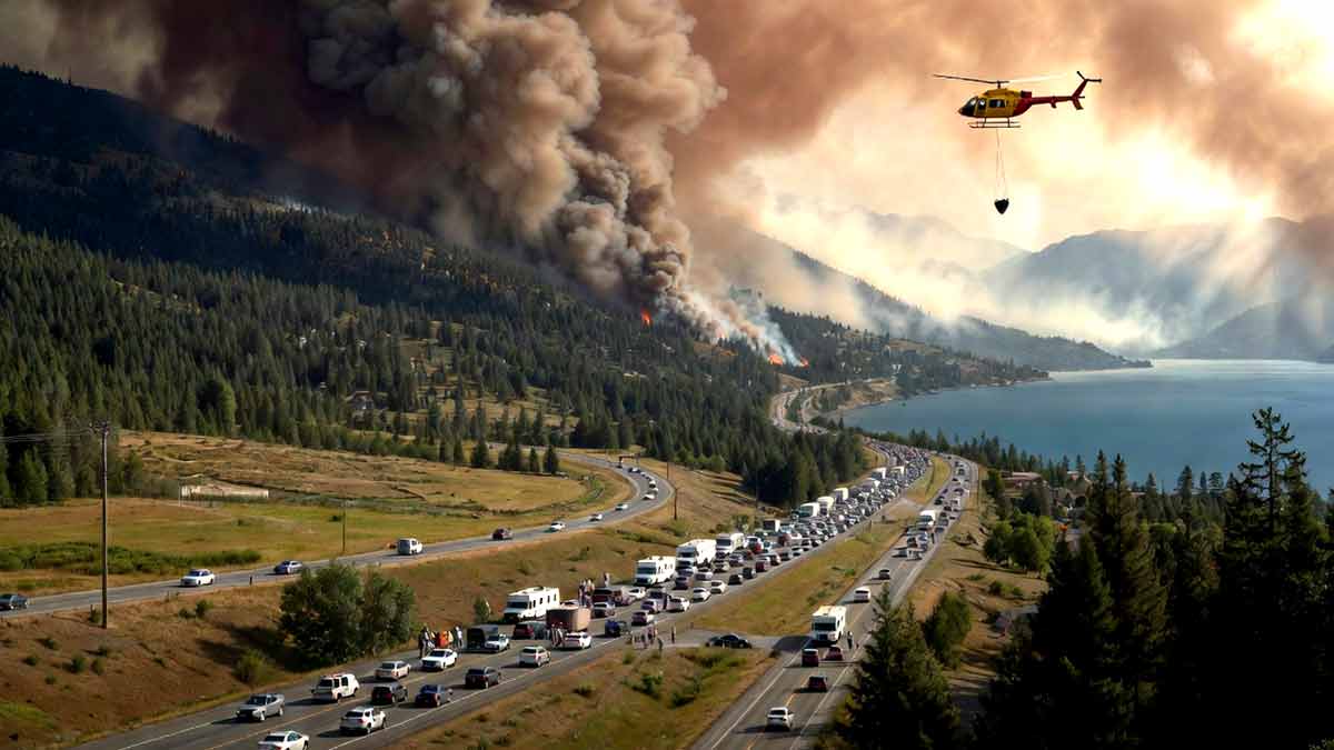 Incendios forestales obligan a evacuar a miles de personas en Canadá