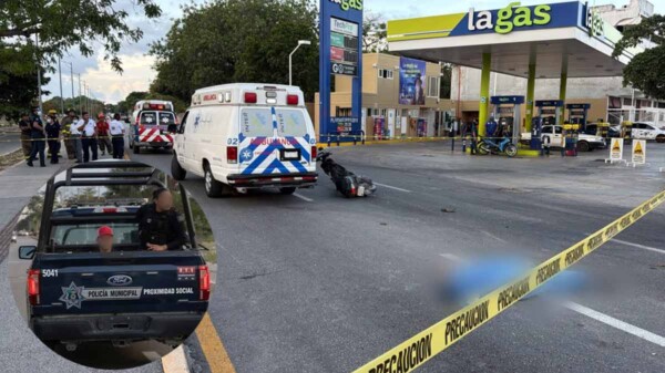Pipero atropella y priva de la vida a un motociclista en Cancún