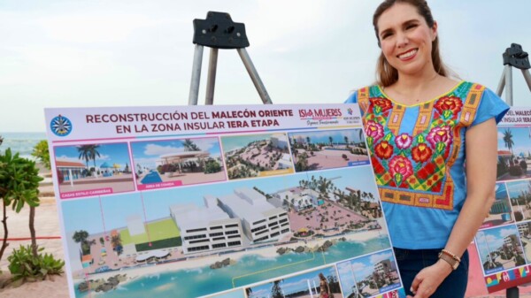 Avanza la renovación del Paseo de las Sirenas para fortalecer la imagen turística de Isla Mujeres
