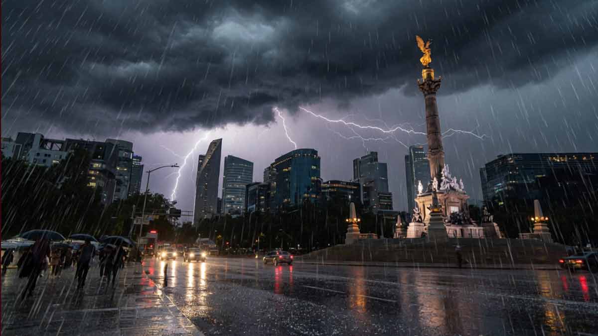 Lluvias fuertes y posible granizo ponen en alerta a 10 alcaldías de la CDMX