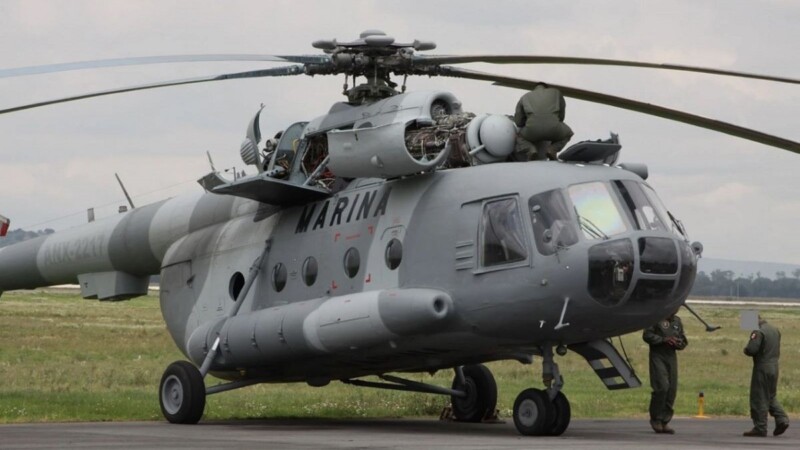 Helicóptero MI-17 de la Armada realiza aterrizaje de emergencia en Jalisco; tres elementos resultan lesionados