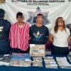 Capturan en Cozumel a tres personas con posibles drogas y un arma de fuego
