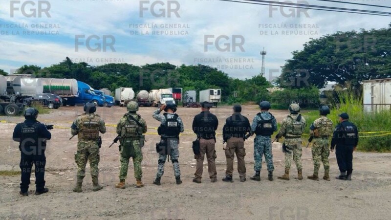 Cateo en localidad de Veracruz deja 49 vehículos con reporte de robo asegurados