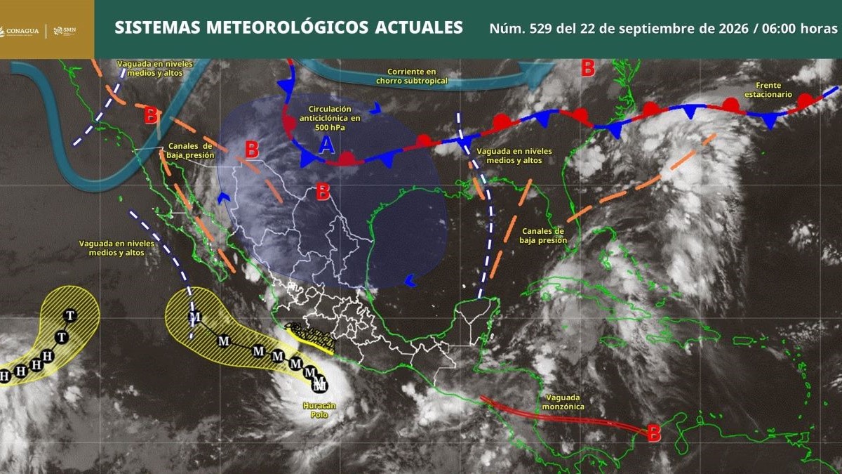 Pronóstico del clima en Quintana Roo para hoy martes 22 de septiembre 2026