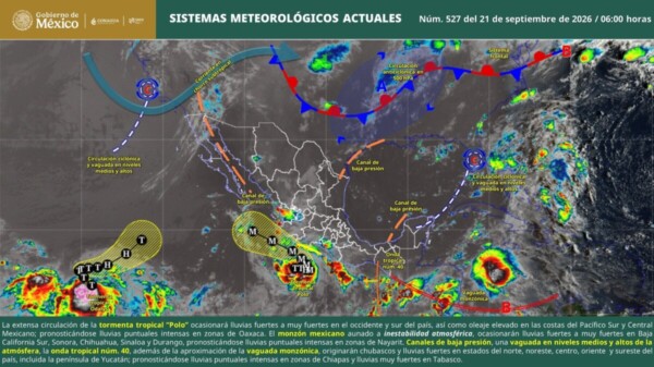 Pronóstico del clima en Quintana Roo para hoy lunes 21 de septiembre 2026