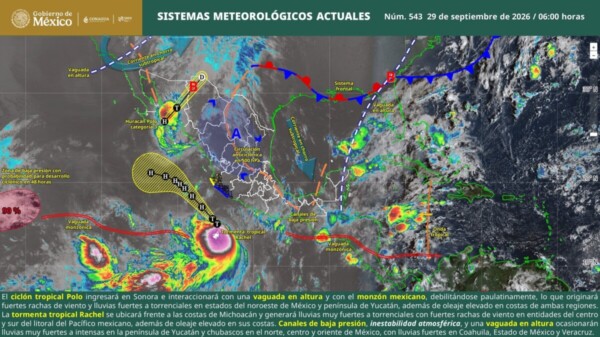 Pronóstico del clima en Quintana Roo para hoy martes 29 de septiembre 2026