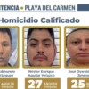 Tres sujetos reciben en conjunto 100 años de prisión por el homicidio de cuatro inspectores en Playa del Carmen.