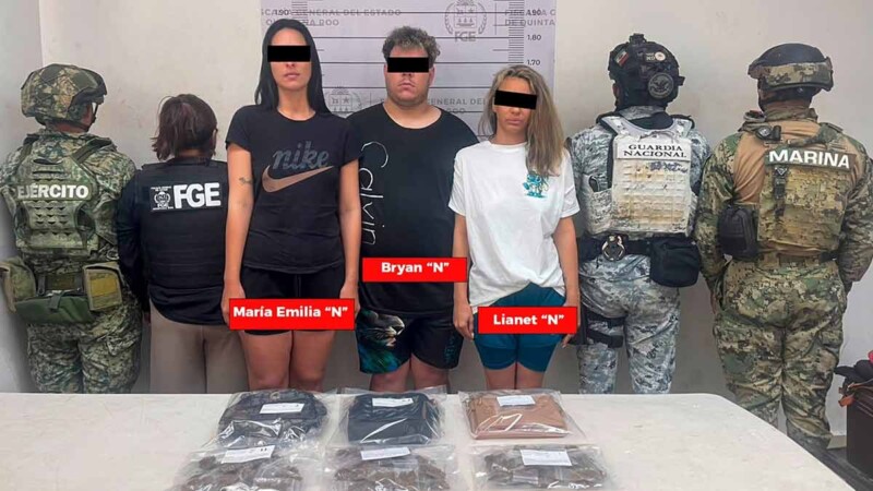 Detienen a tres personas durante operativos contra el narcomenudeo en Cancún