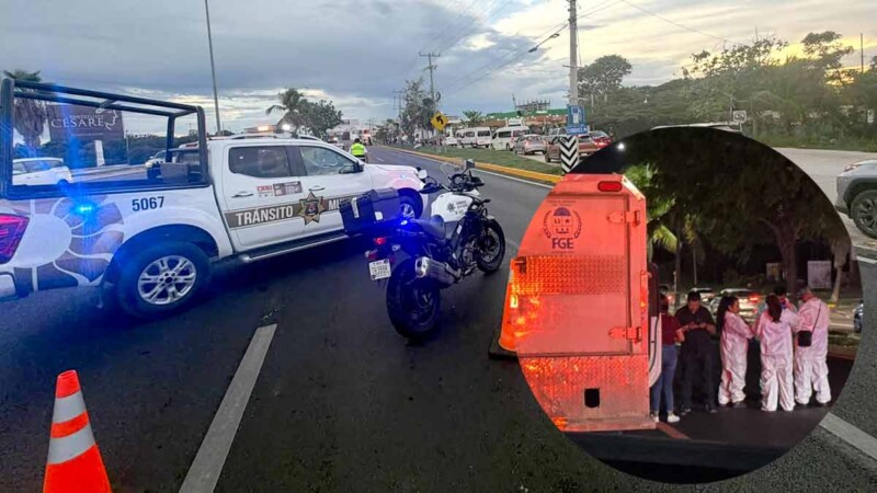 Conductor atropella a peatón en el bulevar Colosio de Cancún y huye del lugar