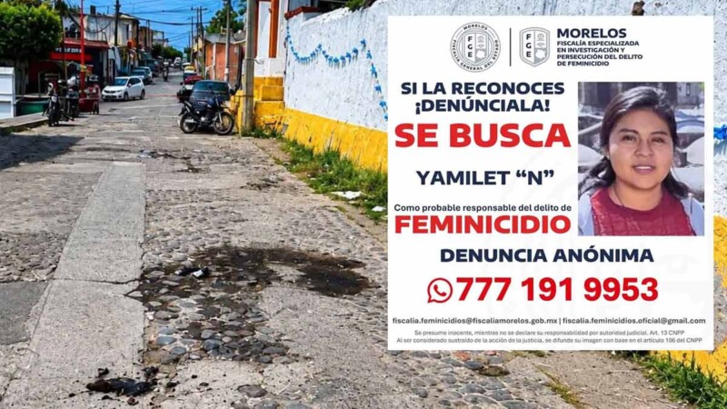 Emiten ficha de búsqueda contra Yamilet "N" por muerte de mujer quemada viva en Morelos