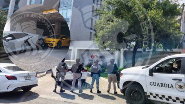 Aseguran vehículos de superlujo durante cateo en exclusivo sector de Nuevo León