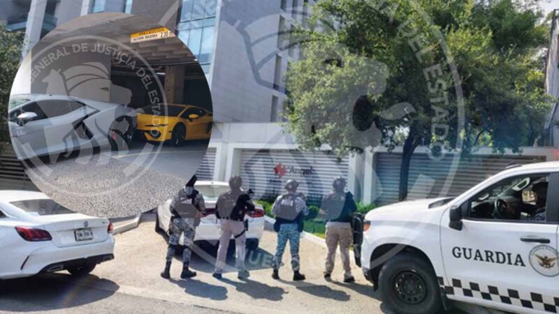 Aseguran vehículos de superlujo durante cateo en exclusivo sector de Nuevo León