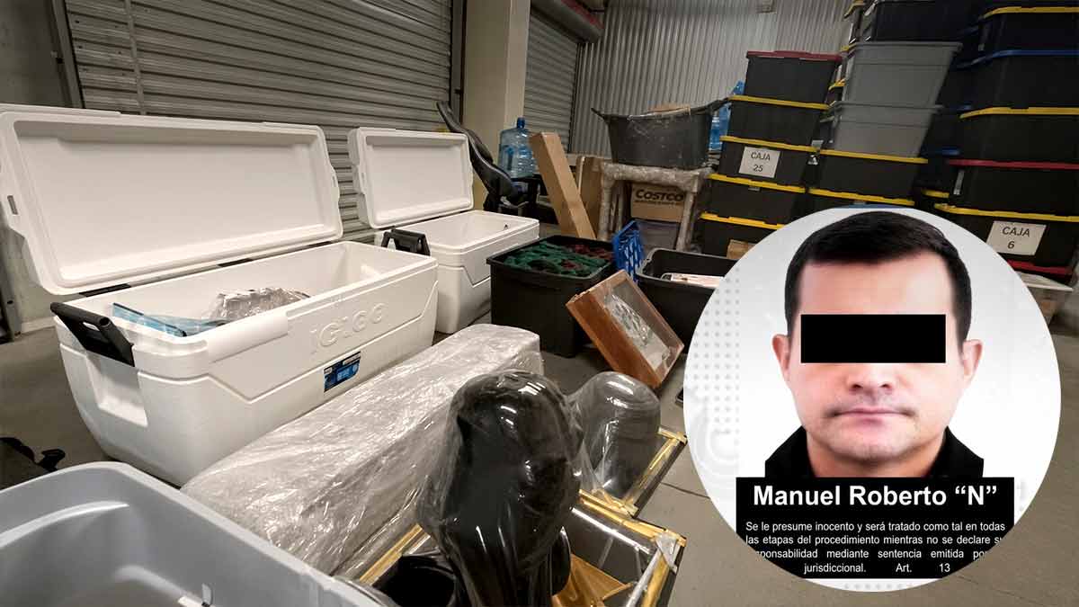 Hallan armas y documentos confidenciales durante cateo a bodega de Farías Laguna