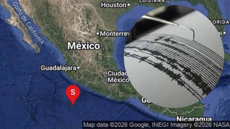 Sismo de 5.5 sorprende este lunes frente a las costas de Michoacán