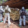 Aseguran más de 10 toneladas de químicos y destruyen laboratorios clandestinos en Michoacán y Guerrero