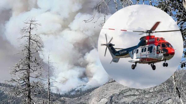 Desplome de helicóptero en parque Yosemite deja dos pilotos muertos