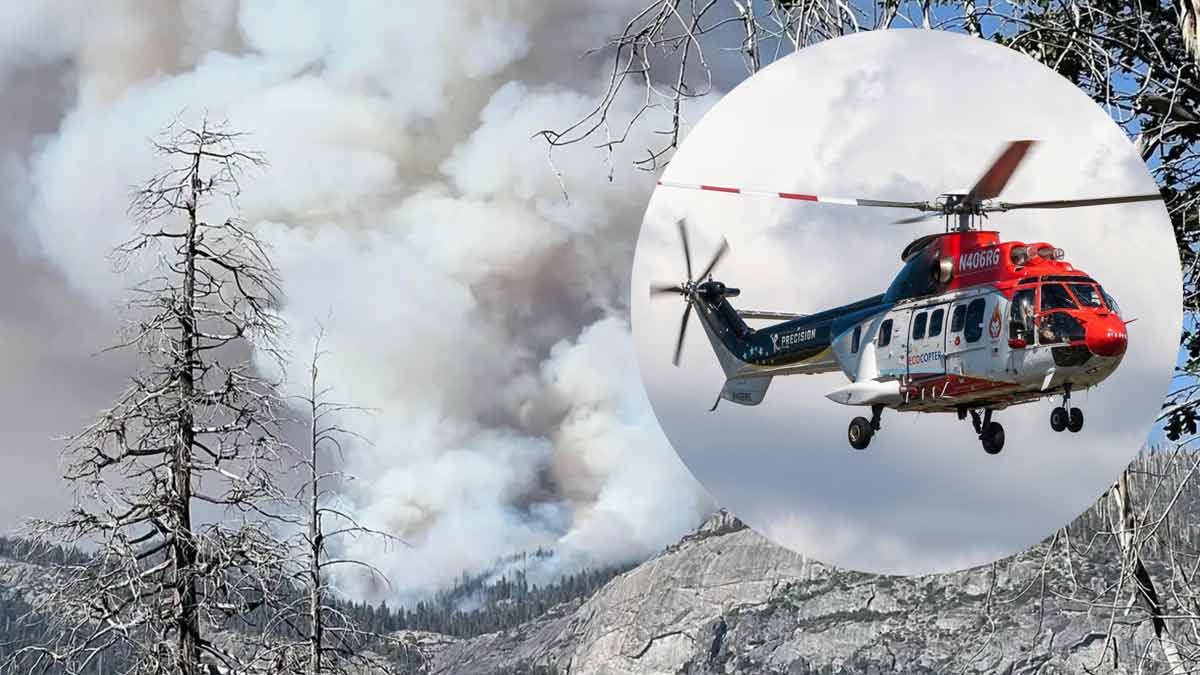 Desplome de helicóptero en parque Yosemite deja dos pilotos muertos