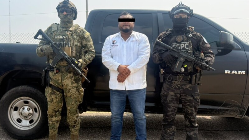 Informa Harfuch de la detención del alcalde Juchitán, Oaxaca