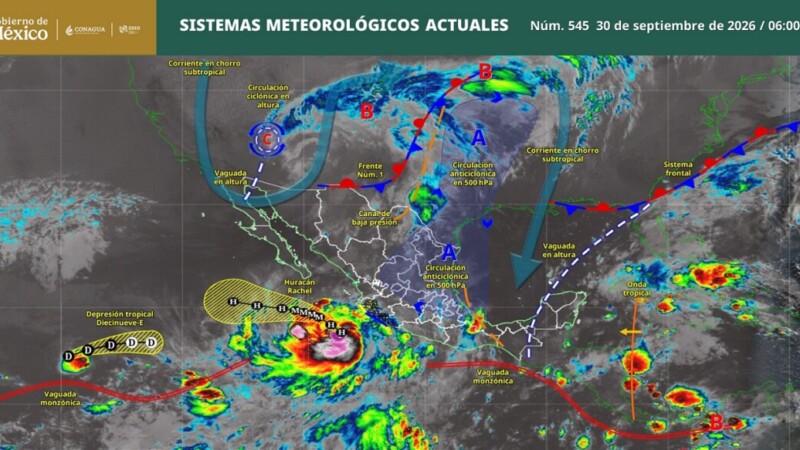 Pronóstico del clima en Quintana Roo para hoy miércoles 30 de septiembre 2026