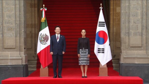 Sheinbaum recibe al presidente de Corea del Sur, Lee Jae-myung