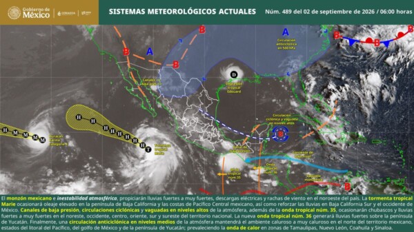 Pronóstico del clima en Quintana Roo para hoy miércoles 2 de septiembre 2026