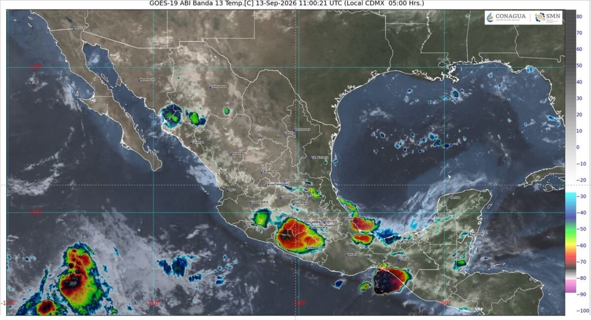 En el transcurso del día, cielo medio nublado a nublado. Por la mañana, ambiente cálido. Posibilidad de lluvias aisladas matutinas. Durante la tarde, ambiente caluroso en la mayor parte de la región, y cálido en sus costas