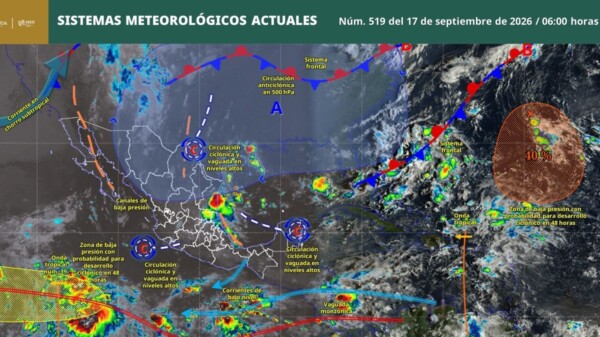 Pronóstico del clima en Quintana Roo para hoy jueves 17 de septiembre 2026