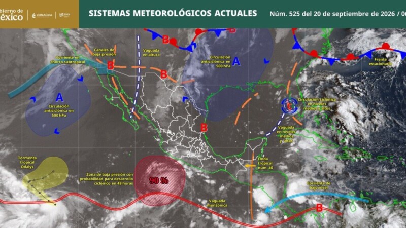 Pronóstico del clima en Quintana Roo para hoy domingo 20 de septiembre 2026