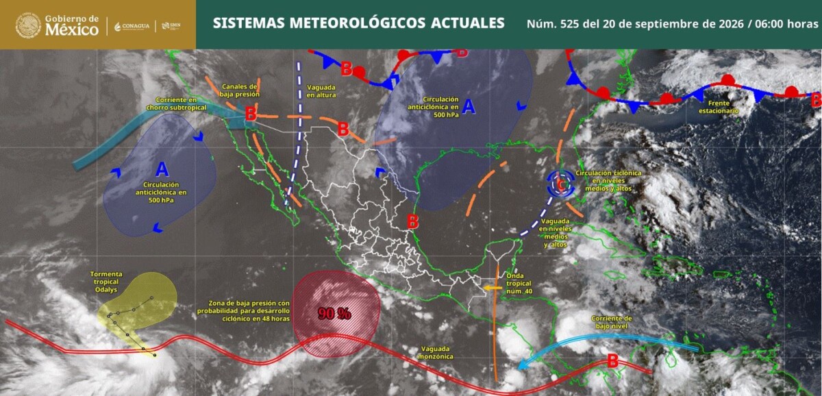 Pronóstico del clima en Quintana Roo para hoy domingo 20 de septiembre 2026