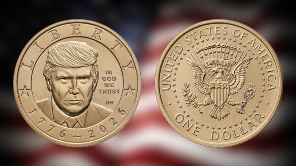 Entra en circulación en Estados Unidos moneda de un dólar con el rostro de Donald Trump.