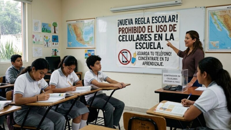 Acuerdan prohibir uso de celulares en primarias y secundarias