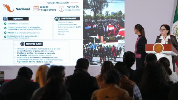 Anuncian Simulacro Nacional para el próximo sábado 19