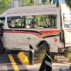 Aparatoso accidente sobre la avenida Nichupté en Cancún