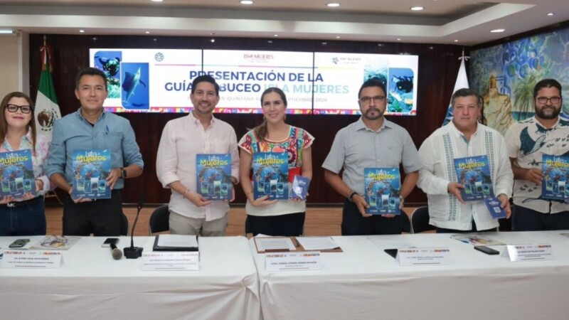 Atenea Gómez Ricalde presenta la Guía de Buceo de Isla Mujeres, primera en su tipo en un municipio de Quintana Roo