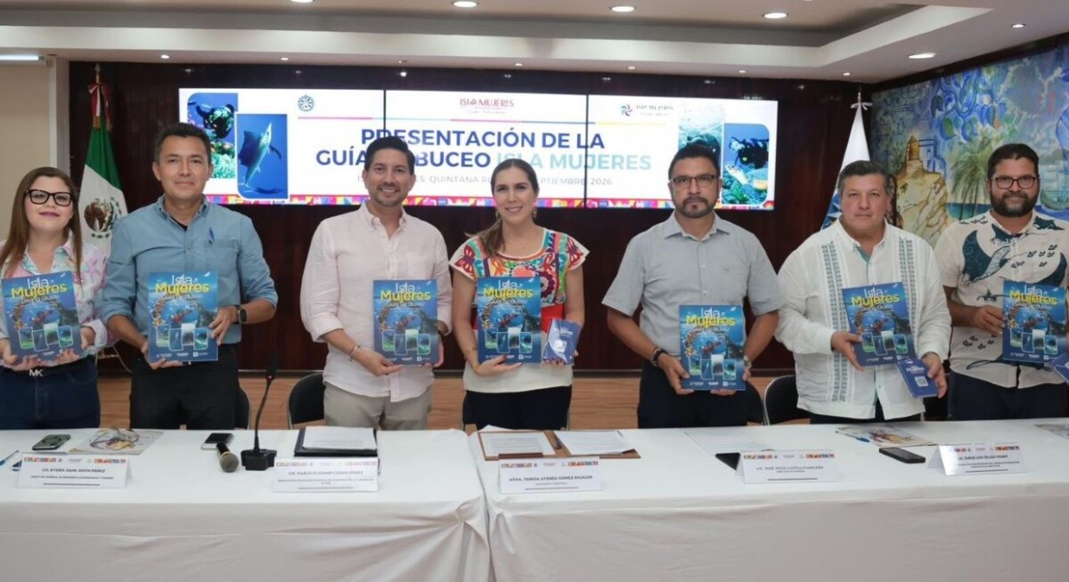 Atenea Gómez Ricalde presenta la Guía de Buceo de Isla Mujeres, primera en su tipo en un municipio de Quintana Roo