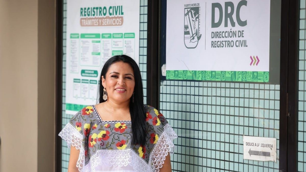 Facilitan servicios y trámites de Registro Civil a las familias de Puerto Morelos