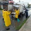 Atienden brigadas de Servicios Públicos encharcamientos ante lluvias en Puerto Morelos