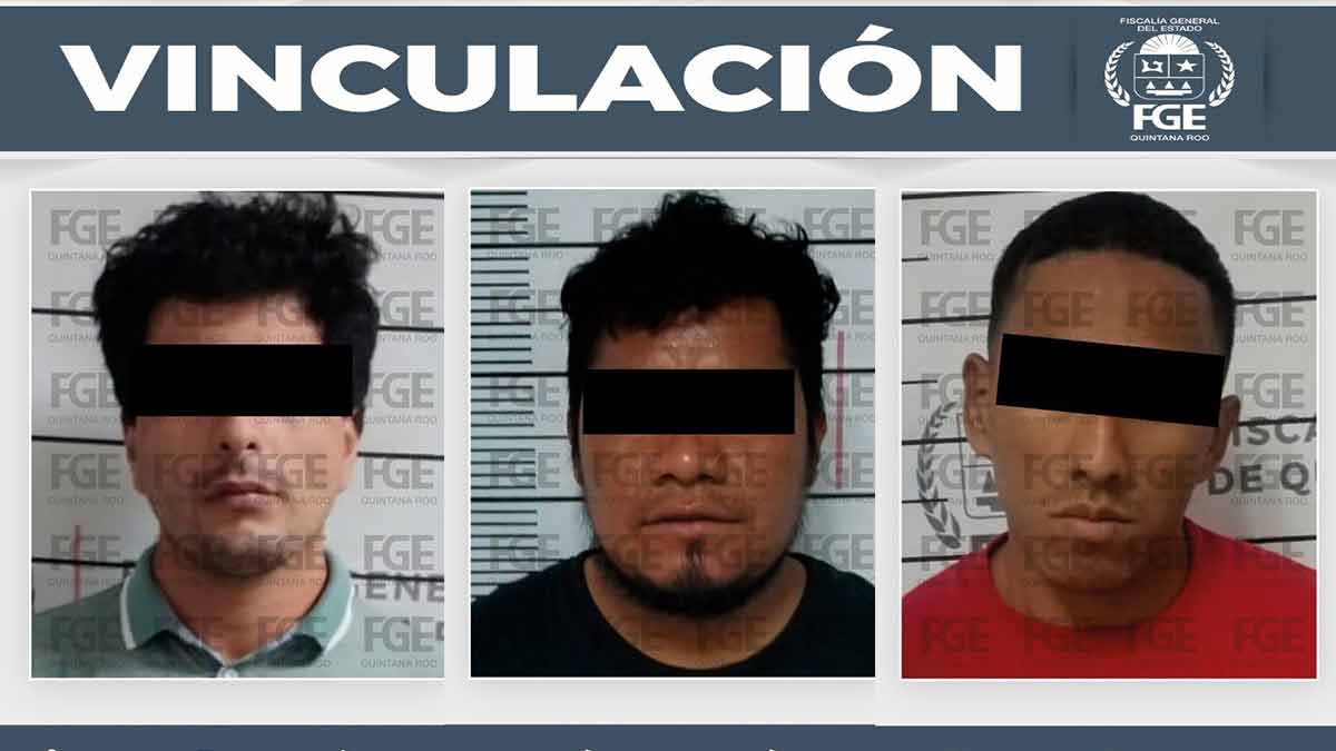 Vinculan a proceso a tres hombres por homicidio y tentativa en Cancún