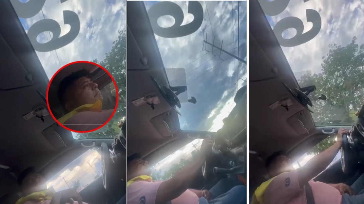 Pasajera graba conductor de una combi de la ruta 29 manoseándose sus partes íntimas al volante