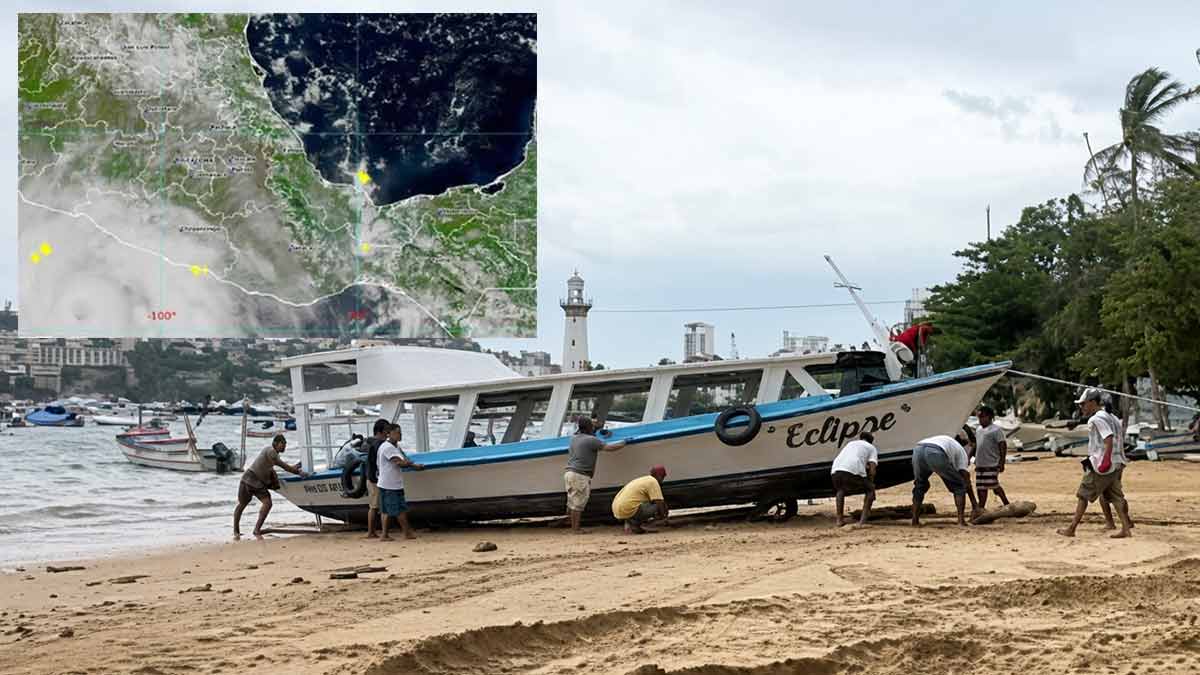 Avance del huracán Polo obliga a cerrar puertos del Pacífico mexicano