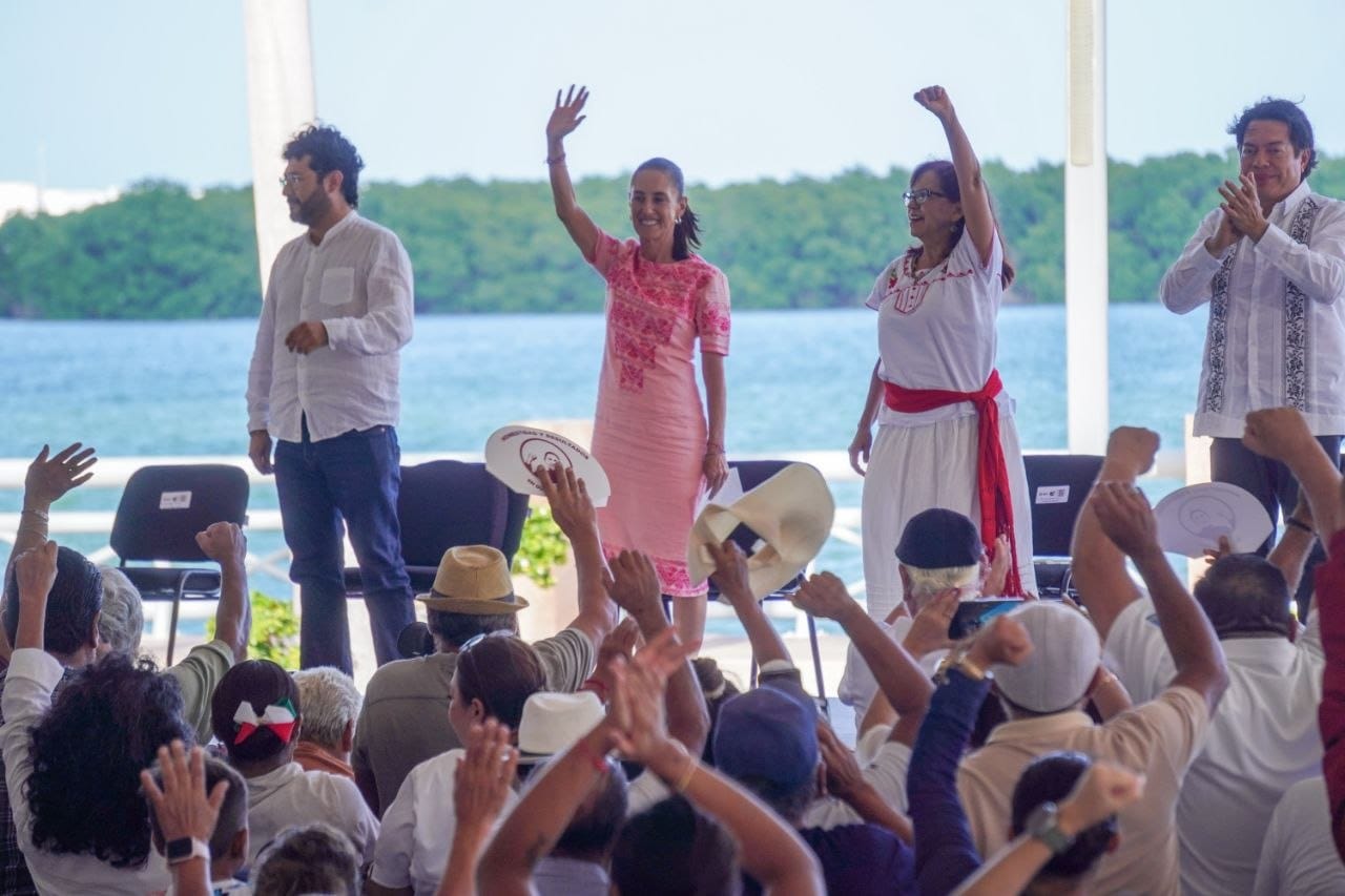 Quintana Roo recibe a una presidenta que construye bienestar, desarrollo y soberanía para México