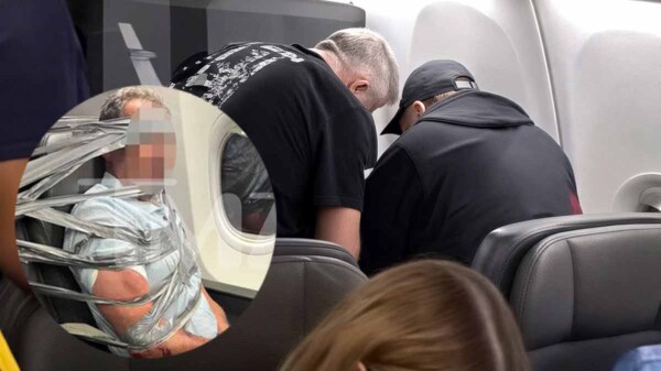 Amarran "como puerco" a pasajero en vuelo de American Airlines