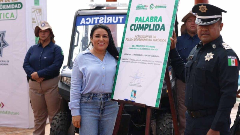 Fortalece Blanca Merari la seguridad de Puerto Morelos con más policías, patrullas y tecnología