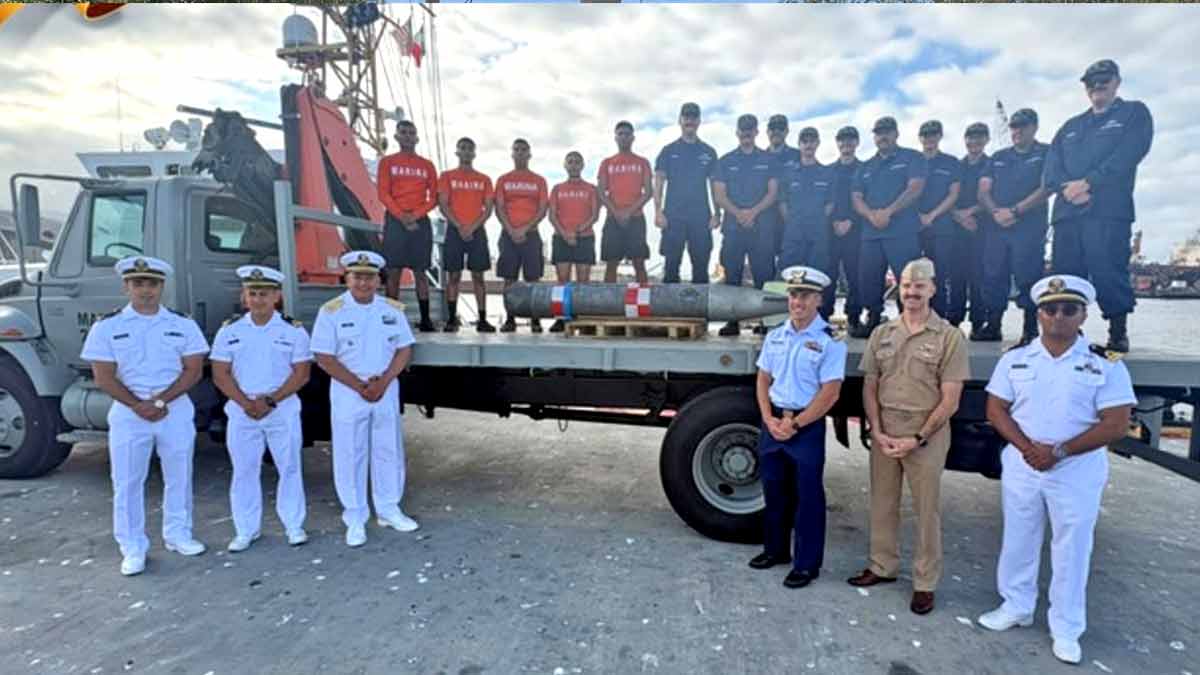 Torpedo de la Marina de EU termina en aguas de México tras extraviarse
