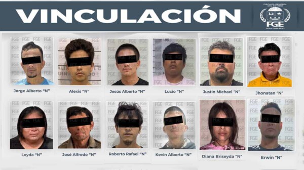 Vinculan a proceso a 13 personas por narcomenudeo en Quintana Roo